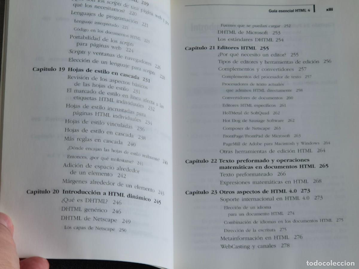 Libros de segunda mano: GU&Iacute;A ESENCIAL HTML 4, JOS&Eacute; MANUEL D&Iacute;AZ, ED. PRENTICE HALL, 2002, LEER - Foto 7