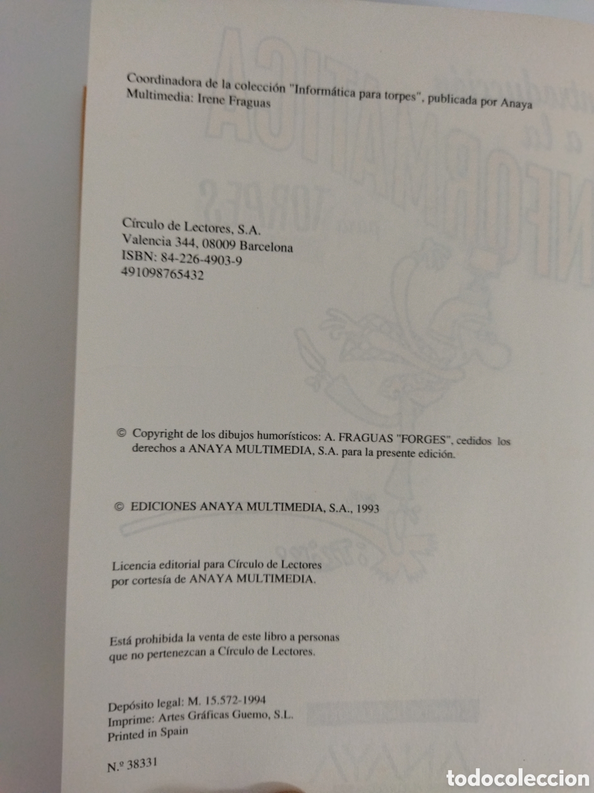 Libros de segunda mano: Introducci&oacute;n a la inform&aacute;tica para Torpes Forges - Foto 4