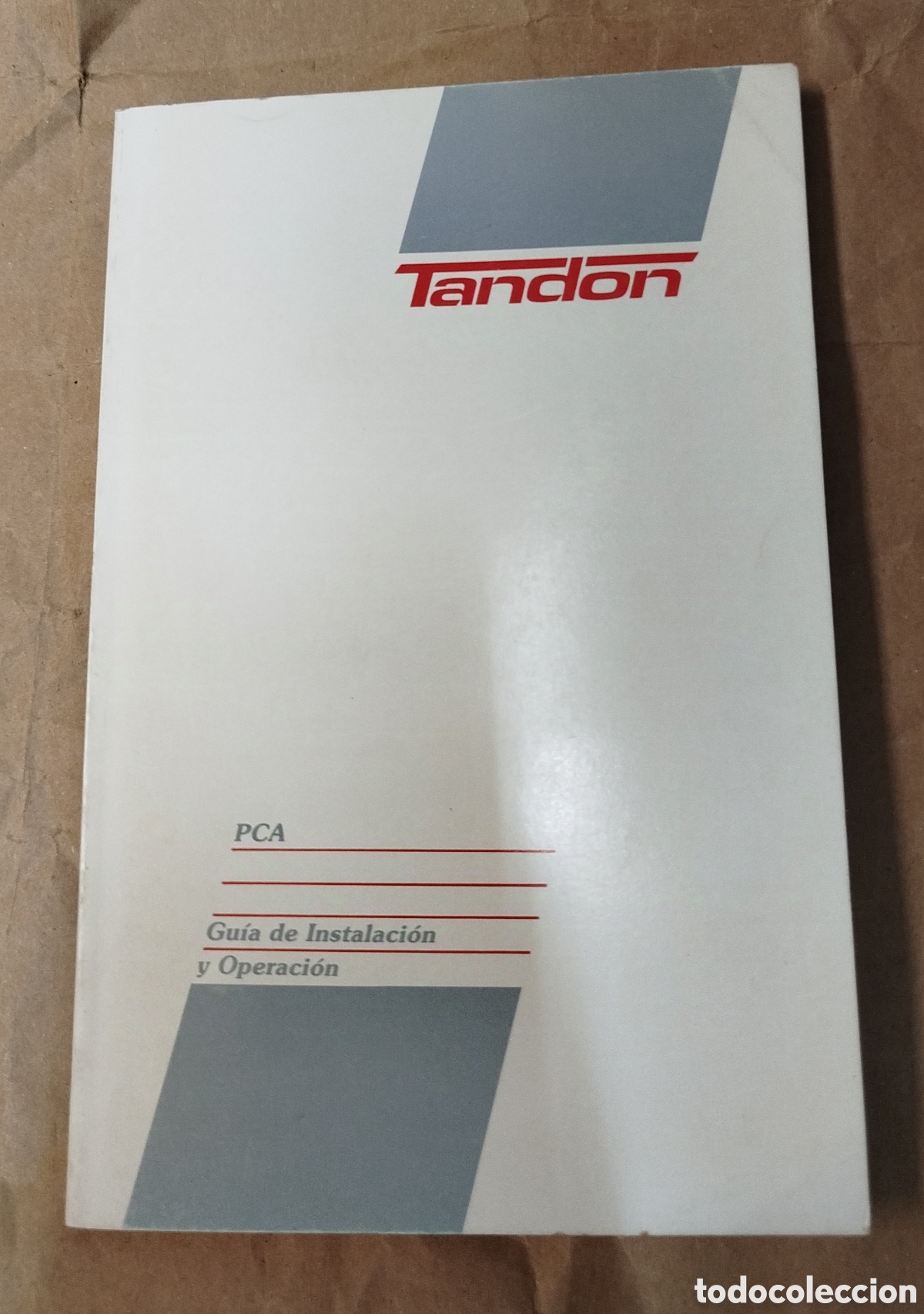 Libros de segunda mano: Tandon. PCA. Guia de operaci&oacute;n e instalaci&oacute;n - Foto 1