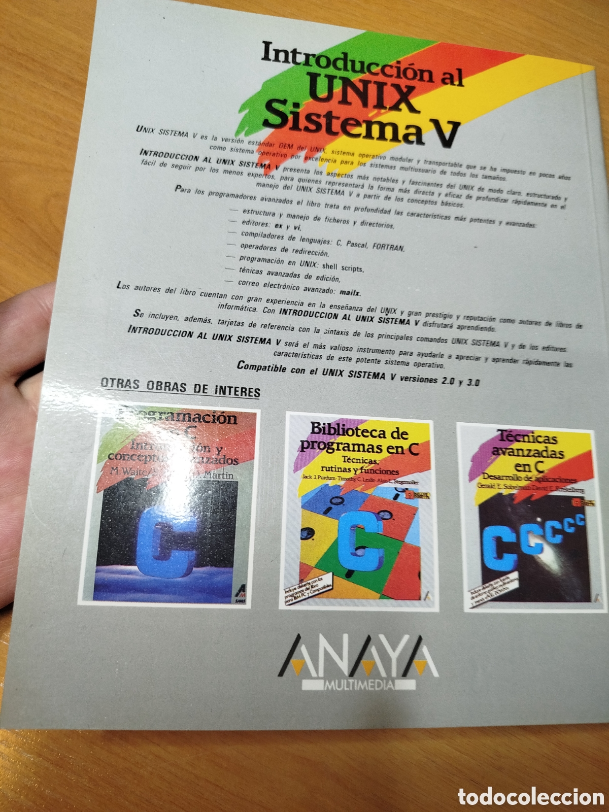Libros de segunda mano: Introducci&oacute;n al UNIX sistema v. Mitchell whaite. Anaya - Foto 3