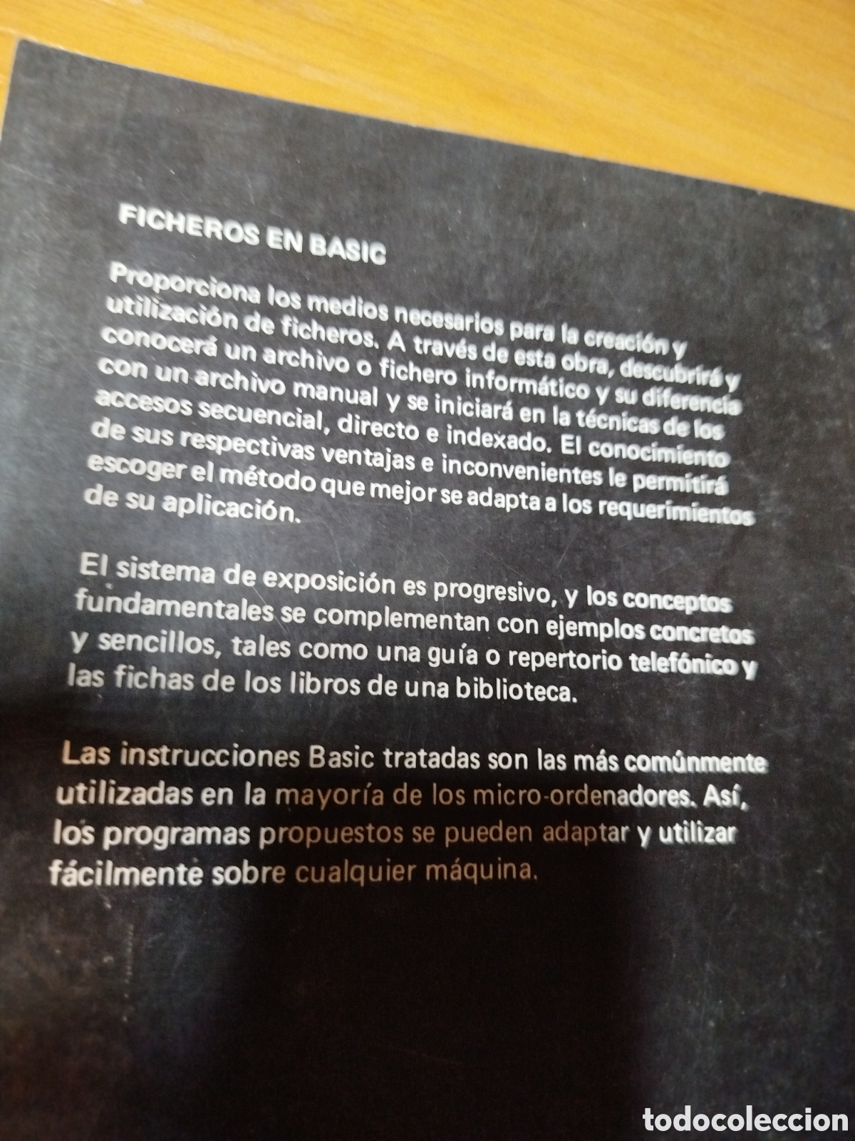 Libros de segunda mano: Ficheros en BASIC. Paraninfo. Delannoy. Inform&aacute;tica retro - Foto 2