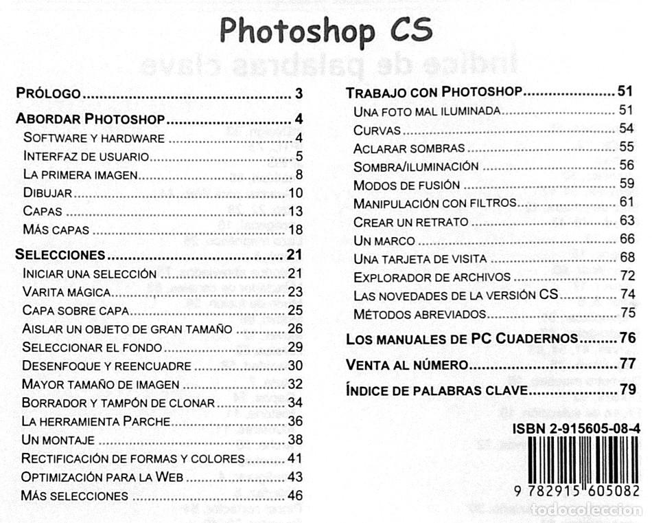 Libros de segunda mano: Photoshop CS - PC Cuadernos b&aacute;sicos 2005 - Foto 2