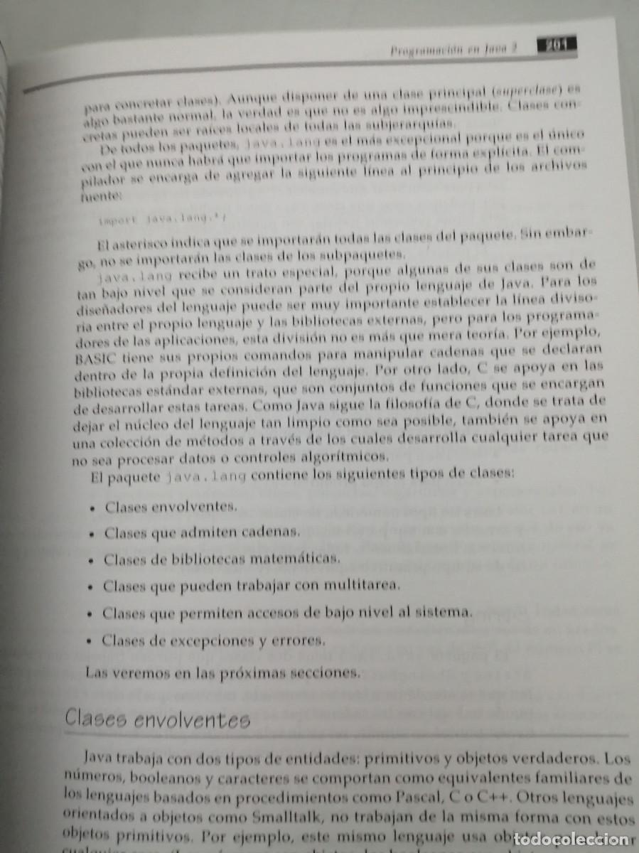 Libros de segunda mano: Programaci&oacute;n en Java 2. Desarrolle en Java soluciones profesionales para cualquier entorno (+CD-ROM) - Foto 4