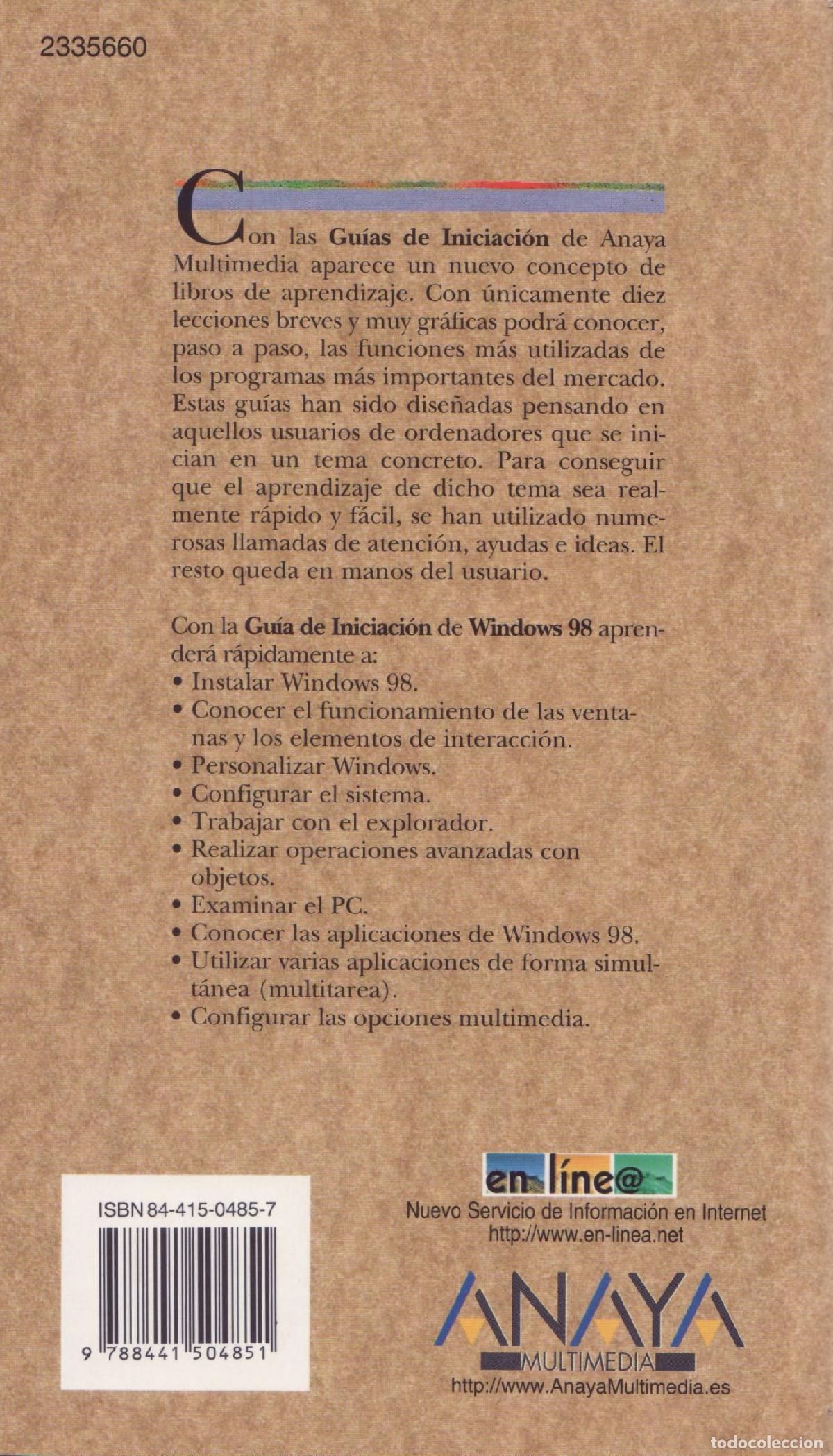 Libros de segunda mano: Windows 98 - Martinez Valero, Julian - Foto 3