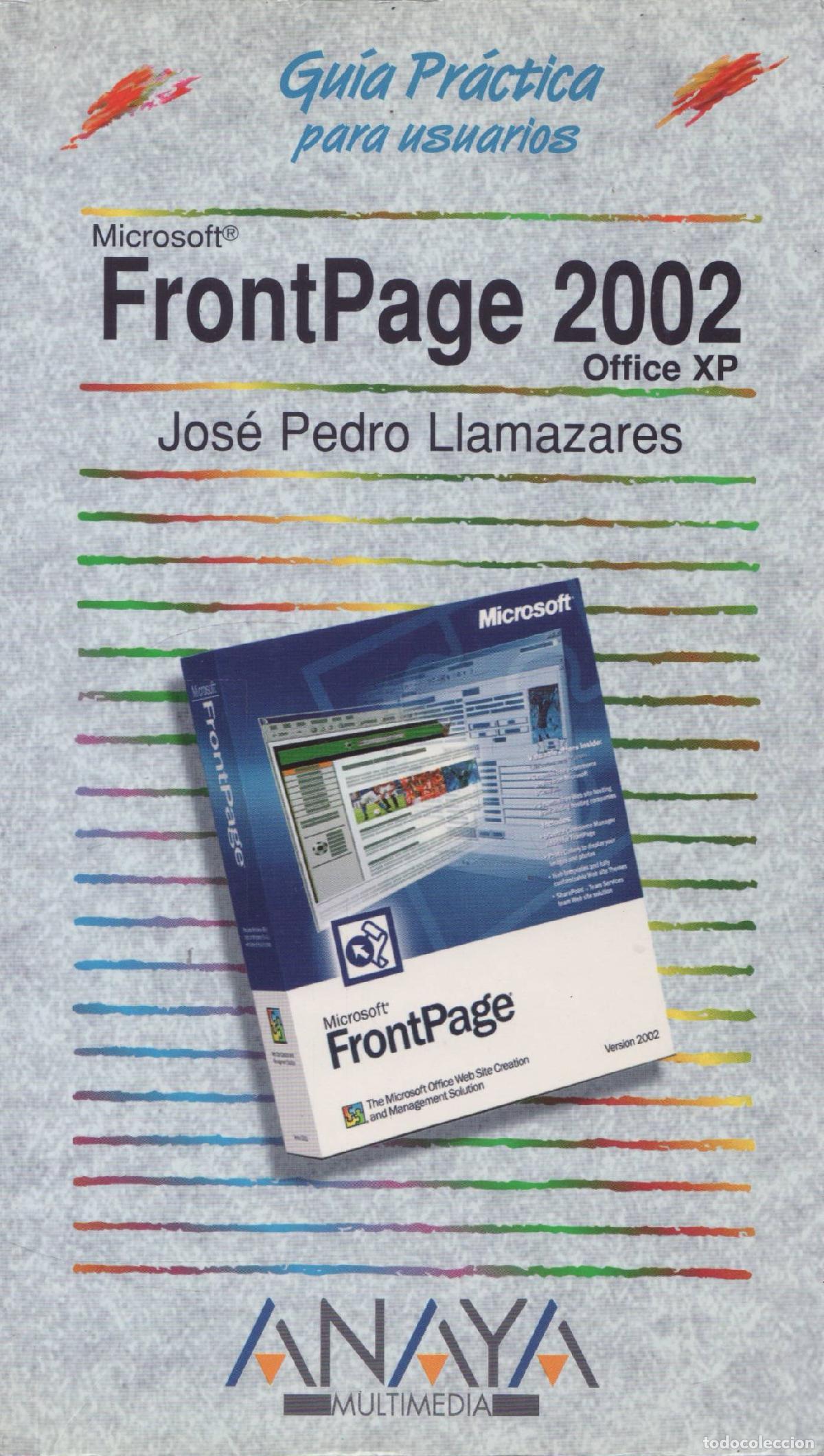 Libros de segunda mano: Microsoft FrontPage 2002 Office XP - Llamazares, Jose Pedro - Foto 1