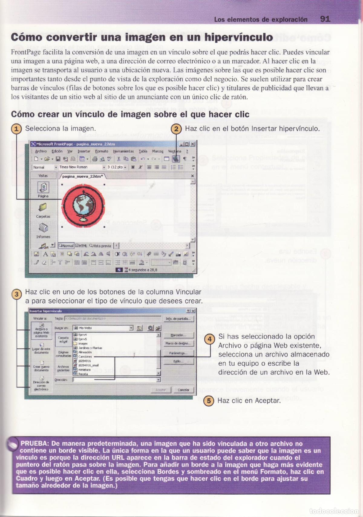Libros de segunda mano: Microsoft FrontPage version 2002. Referencia rapida visual - Holden, Greg - Foto 3
