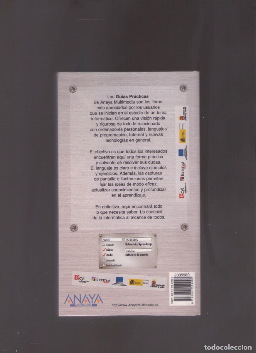 Libros de segunda mano: Ac. Gu&iacute;a Pr&aacute;ctica de FacturaPlus 2011 (Sandra de Prado Morante) - Foto 2