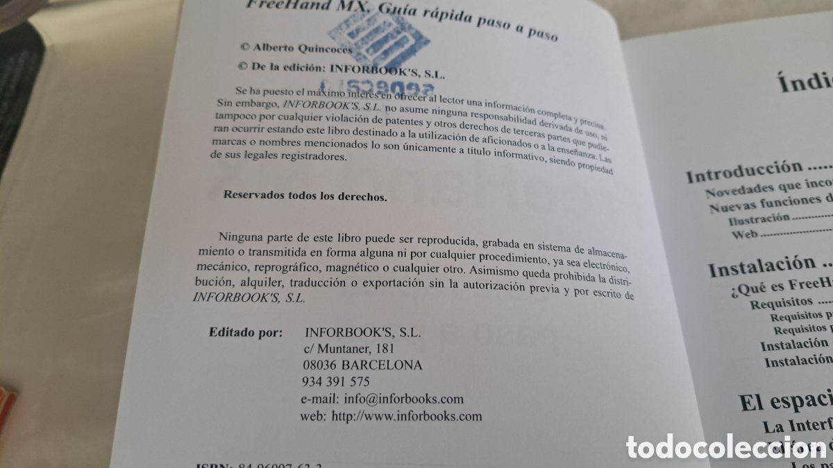 Libros de segunda mano: FREEHAND MX Guia R&aacute;pida Dise&ntilde;os e ilustraciones - Foto 3