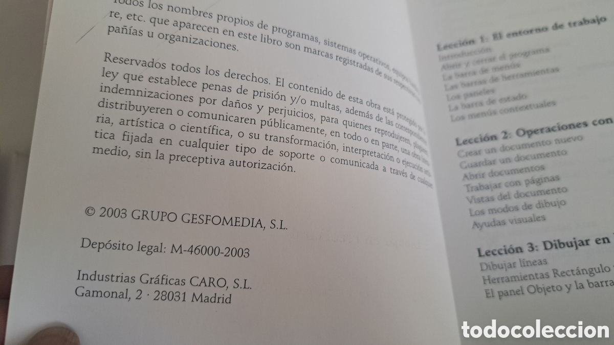 Libros de segunda mano: Curso FREEHAND MX Gesformedia 2003 - Foto 2