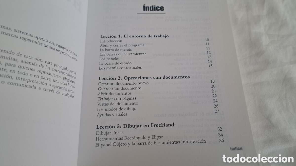 Libros de segunda mano: Curso FREEHAND MX Gesformedia 2003 - Foto 3