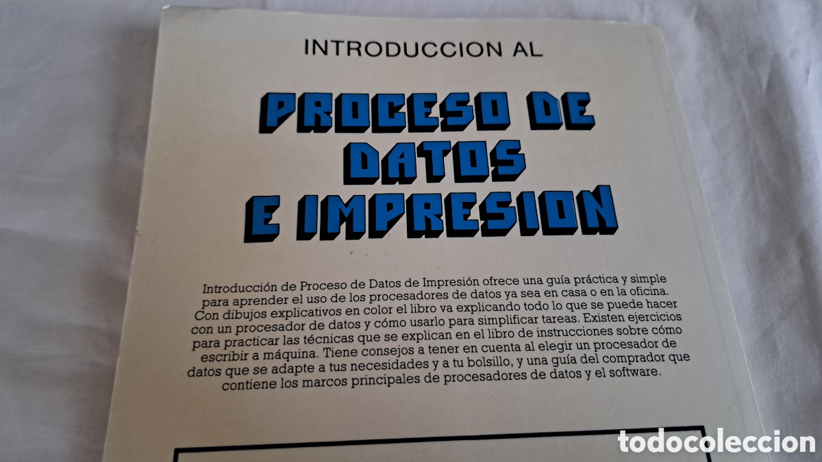 Libros de segunda mano: Introducci&oacute;n Proceso datos e Impresi&oacute;n. Plesa 1988 - Foto 9