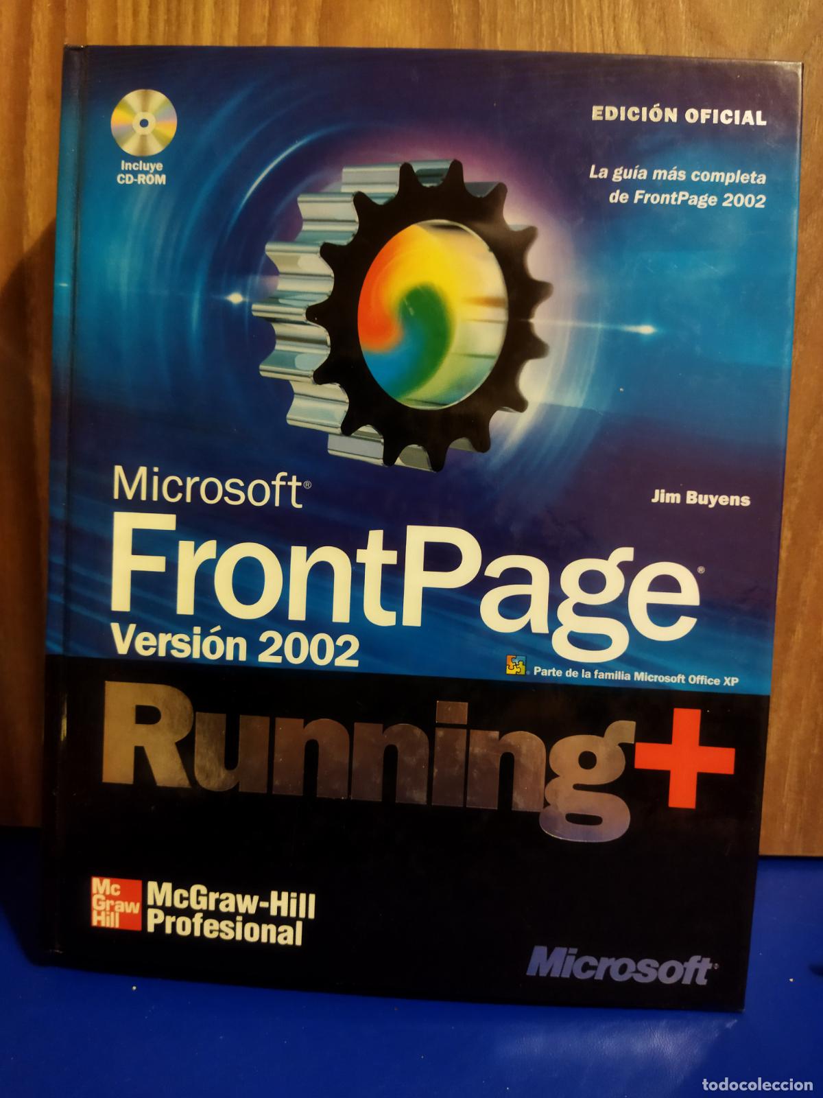 Libros de segunda mano: Microsoft FrontPage versi&oacute;n 2002 Running + - Foto 1