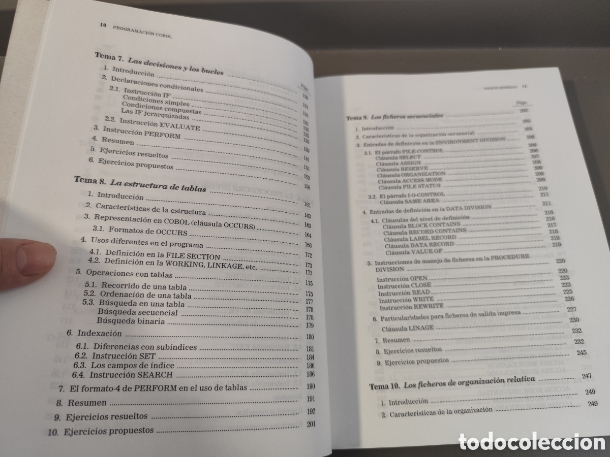 Libros de segunda mano: PROGRAMACION COBOL CON APLICACIONES ESTRUCTURADAS EN PSEUDOCODIGO - EDIT ALHAMBRA LONGMAN. - Foto 9