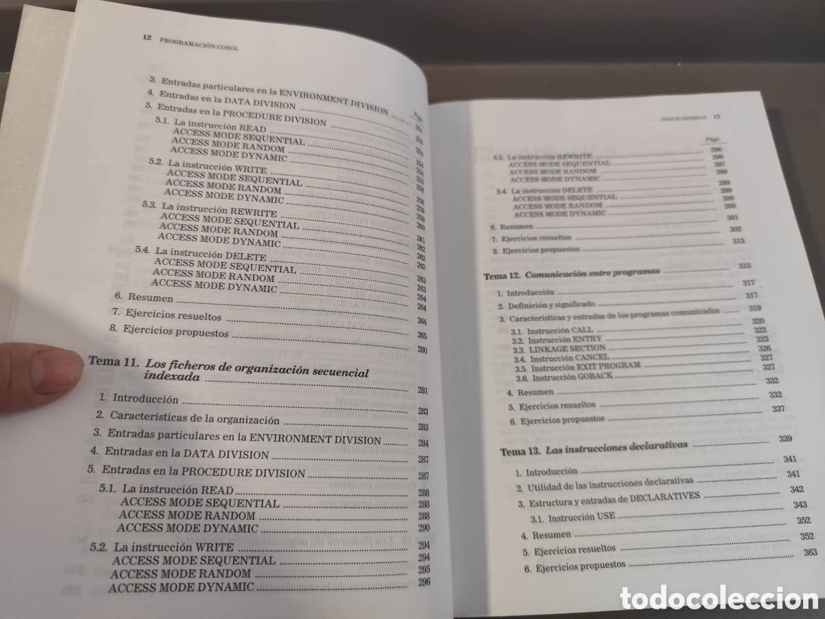 Libros de segunda mano: PROGRAMACION COBOL CON APLICACIONES ESTRUCTURADAS EN PSEUDOCODIGO - EDIT ALHAMBRA LONGMAN. - Foto 10