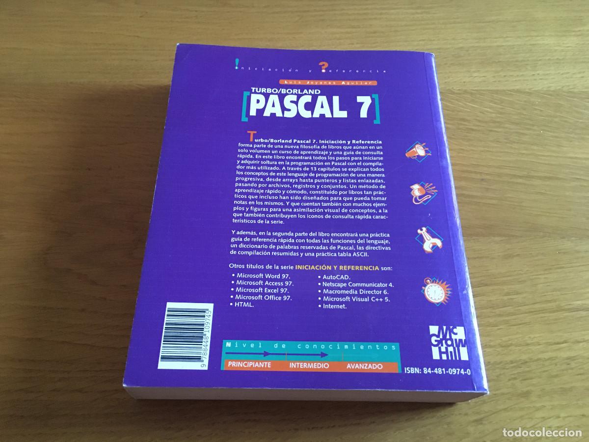 Libros de segunda mano: Libro Turbo-Borland Pascal 7. McGrawHill en castellano. - Foto 4