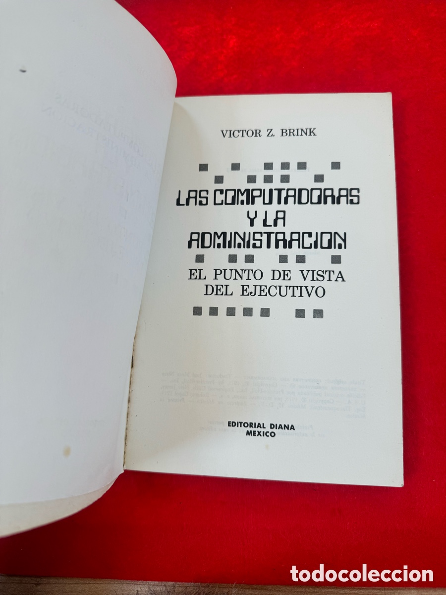 Libros de segunda mano: LAS COMPUTADORAS Y LA ADMINISTRACI&Oacute;N - Foto 5