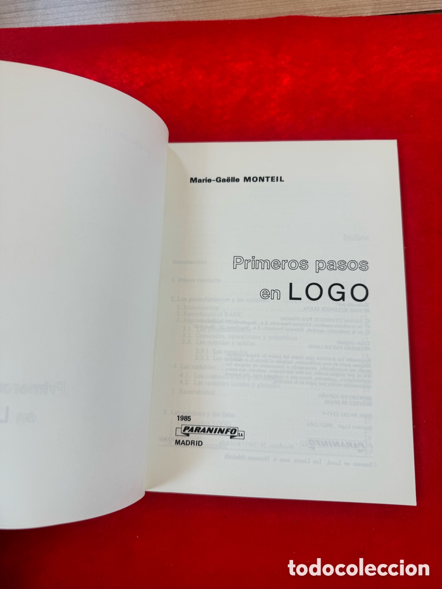 Libros de segunda mano: PRIMEROS PASOS EN LOGO. M.G. MONTEIL - Foto 5