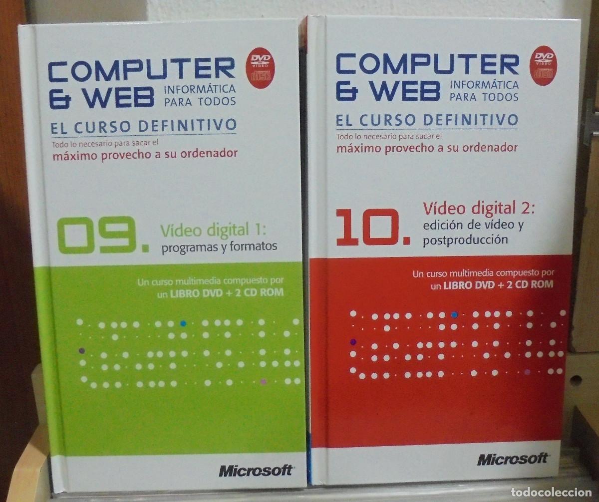 Libros de segunda mano: Computer & Web, 09-10. Video digital 1 y 2. 2 Libros + 2 DVD + 4 CD-ROM - Foto 1
