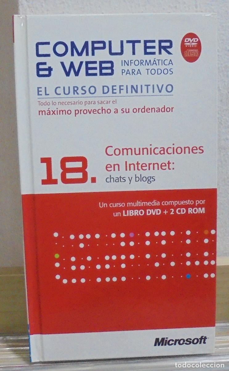 Libros de segunda mano: Computer & Web, 18. Comunicaciones en Internet: chats y blogs. Libro + DVD + 2 CD-ROM - Foto 1