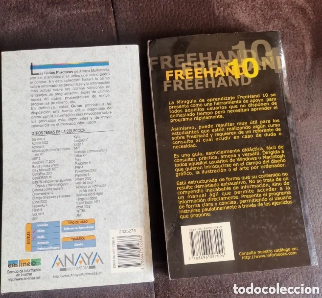 Libros de segunda mano: Libros Freehand 10 y gu&iacute;a usuario - Foto 2