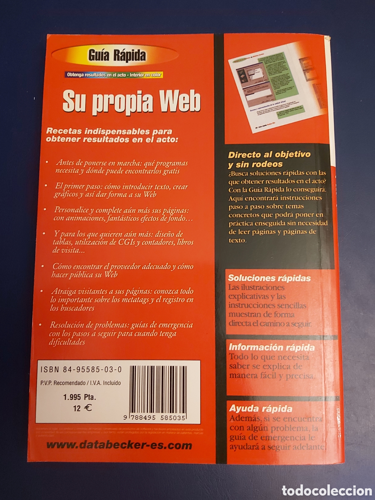 Libros de segunda mano: QUELA LIBRO. SU PROPIA WEB RAINER WERLE 1A. EDICI&Oacute;N 2000 DATA BECKER - Foto 9