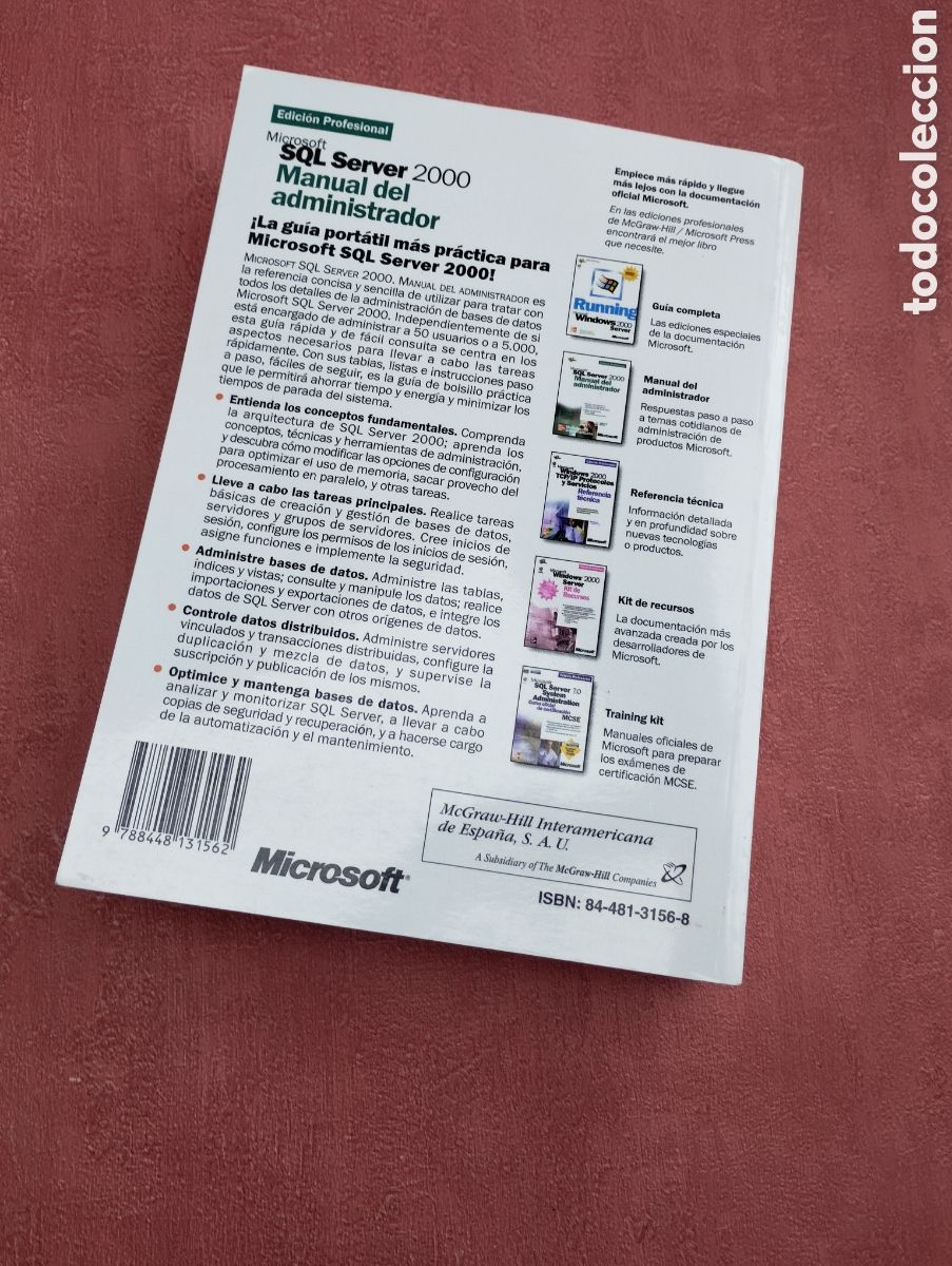 Libros de segunda mano: SQL SERVER 2000. Manual de administrador. William R. Stanek. MICROSOFT. - Foto 2
