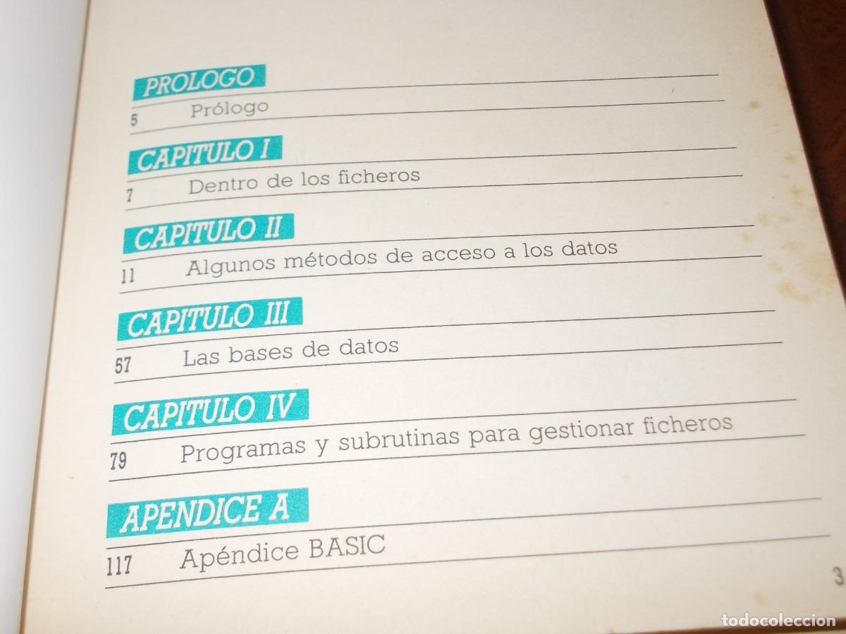 Libros de segunda mano: Bancos de datos. Programas y subrutinas &uacute;tiles. Ediciones Ingelek 1.990 - Foto 3
