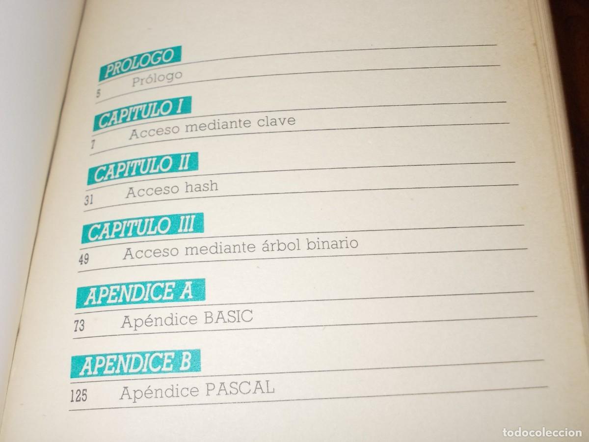 Libros de segunda mano: Bancos de datos. Programas y subrutinas &uacute;tiles. Ediciones Ingelek 1.990 - Foto 11