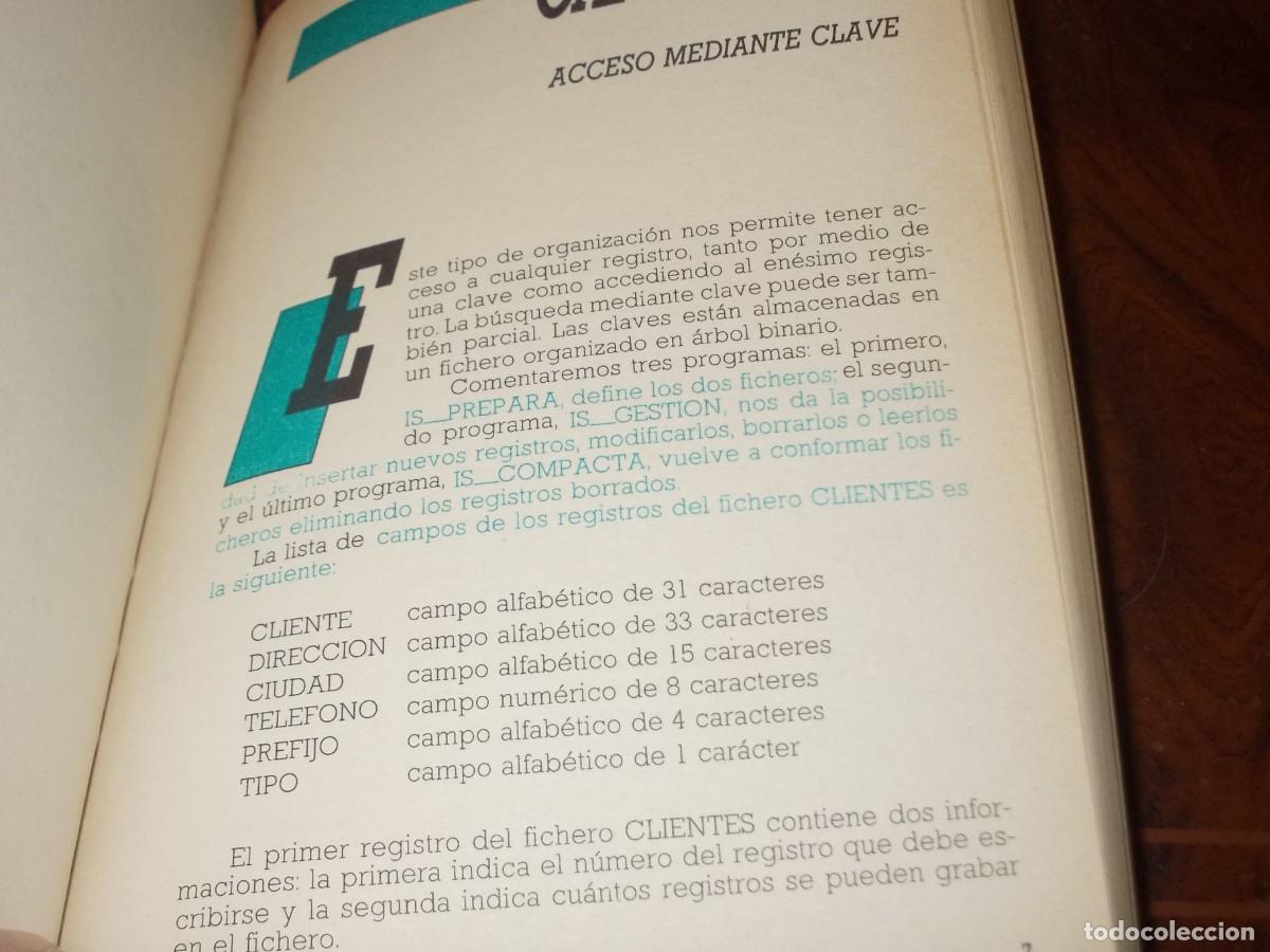 Libros de segunda mano: Bancos de datos. Programas y subrutinas &uacute;tiles. Ediciones Ingelek 1.990 - Foto 12