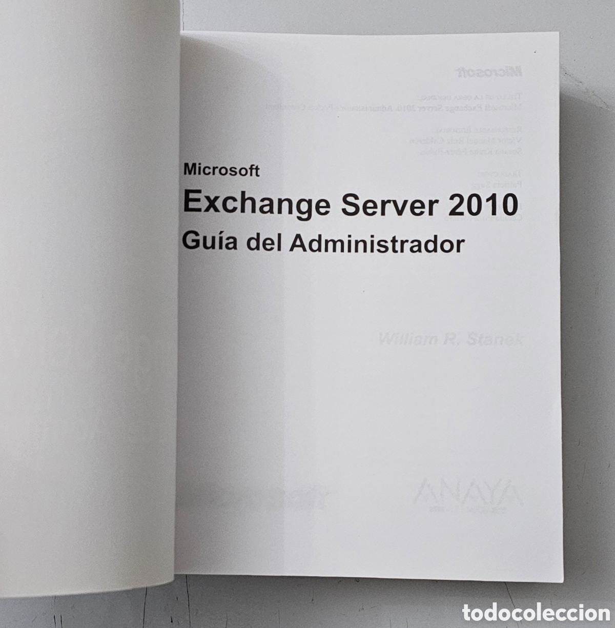 Libros de segunda mano: LIBRO EXCHANGE SERVER 2010 GUIA DEL ADMINISTTADOR (Espa&ntilde;a - Anaya/Microsoft - 2010) - Foto 5