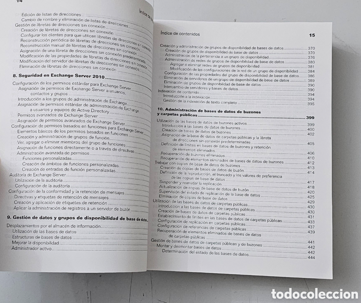 Libros de segunda mano: LIBRO EXCHANGE SERVER 2010 GUIA DEL ADMINISTTADOR (Espa&ntilde;a - Anaya/Microsoft - 2010) - Foto 11