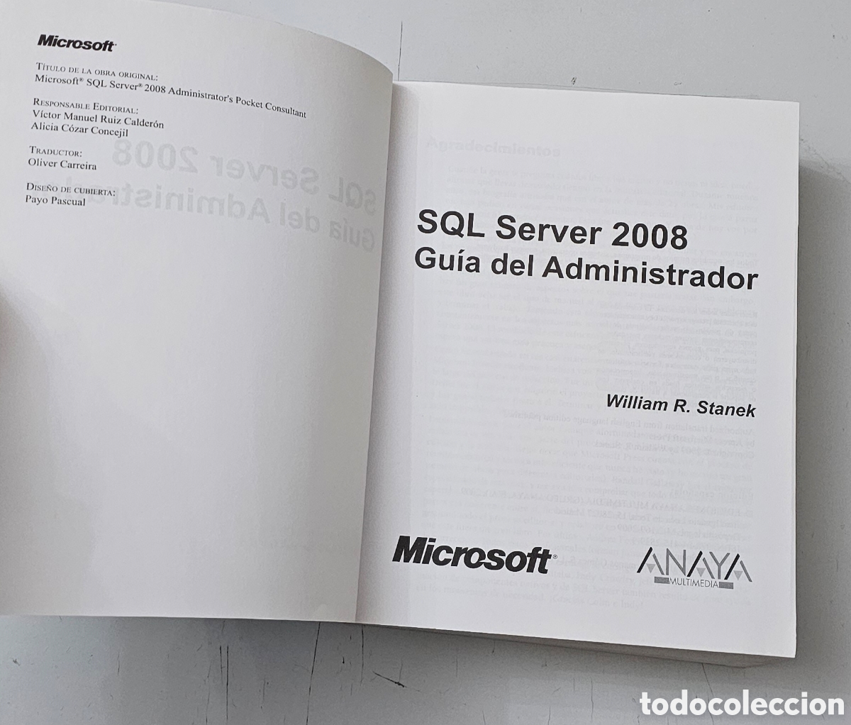 Libros de segunda mano: LIBRO SQL SERVER 2008 GUIA DEL ADMINISTRADOR (Espa&ntilde;a - Anaya/Microsoft - 2008) - Foto 6