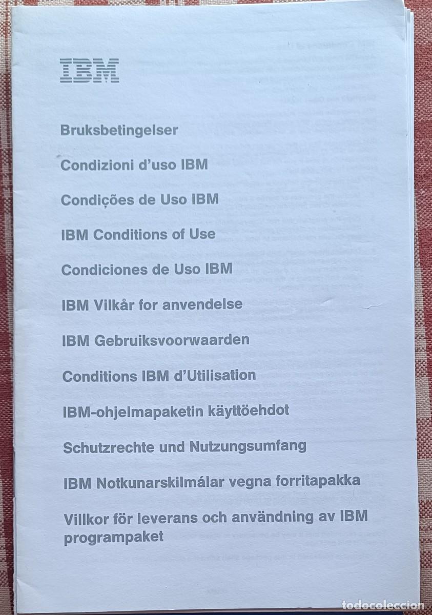 Libros de segunda mano: IBM Condiciones de uso - Foto 1