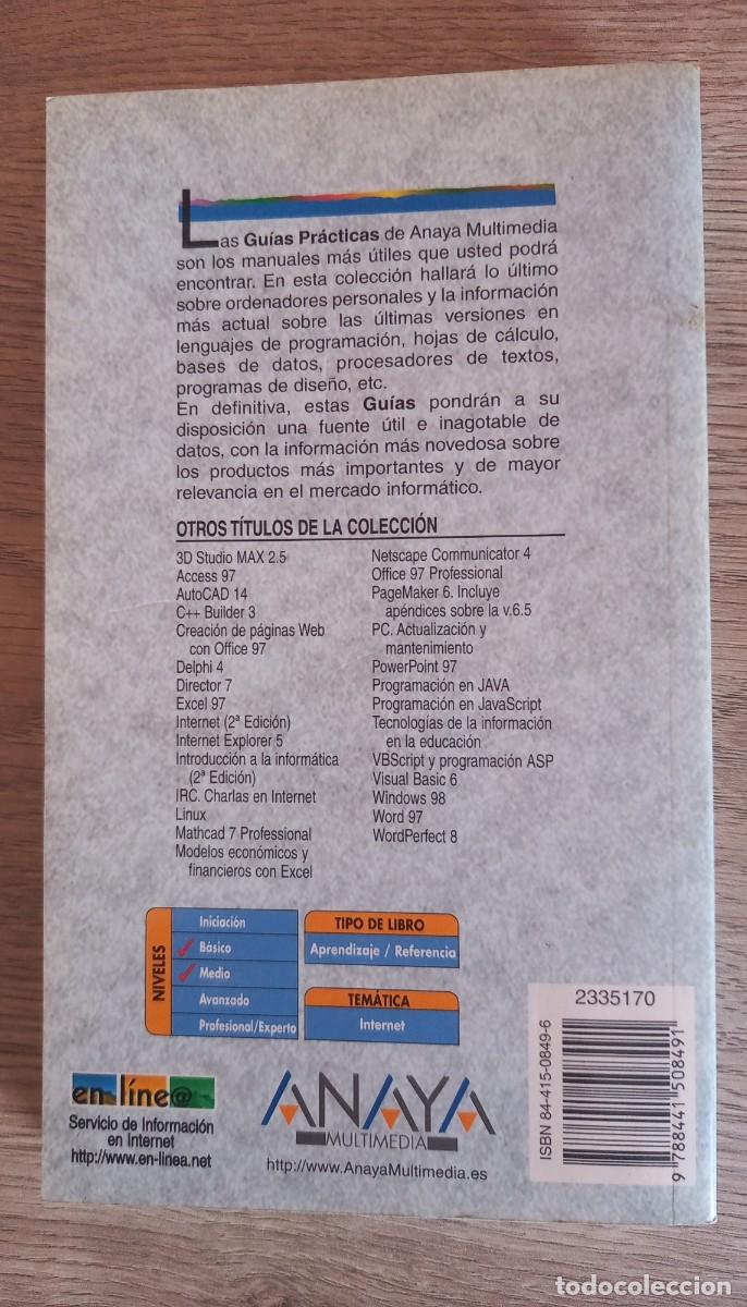 Libros de segunda mano: Gu&iacute;a Pr&aacute;ctica para Usuarios Internet Explorer 5, Editorial Anaya - Foto 5