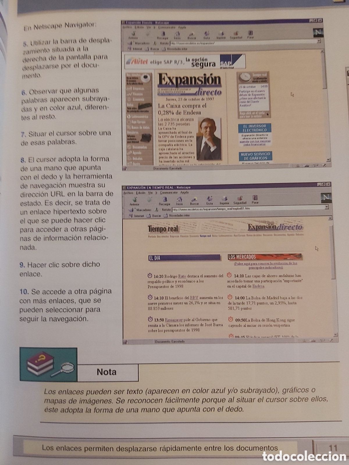 Libros de segunda mano: QUELA LIBRO. GU&Iacute;A B&Aacute;SICA A.M.A. DE INTETNET VV.AA 2000 ANAYA MULTIMEDIA - Foto 6