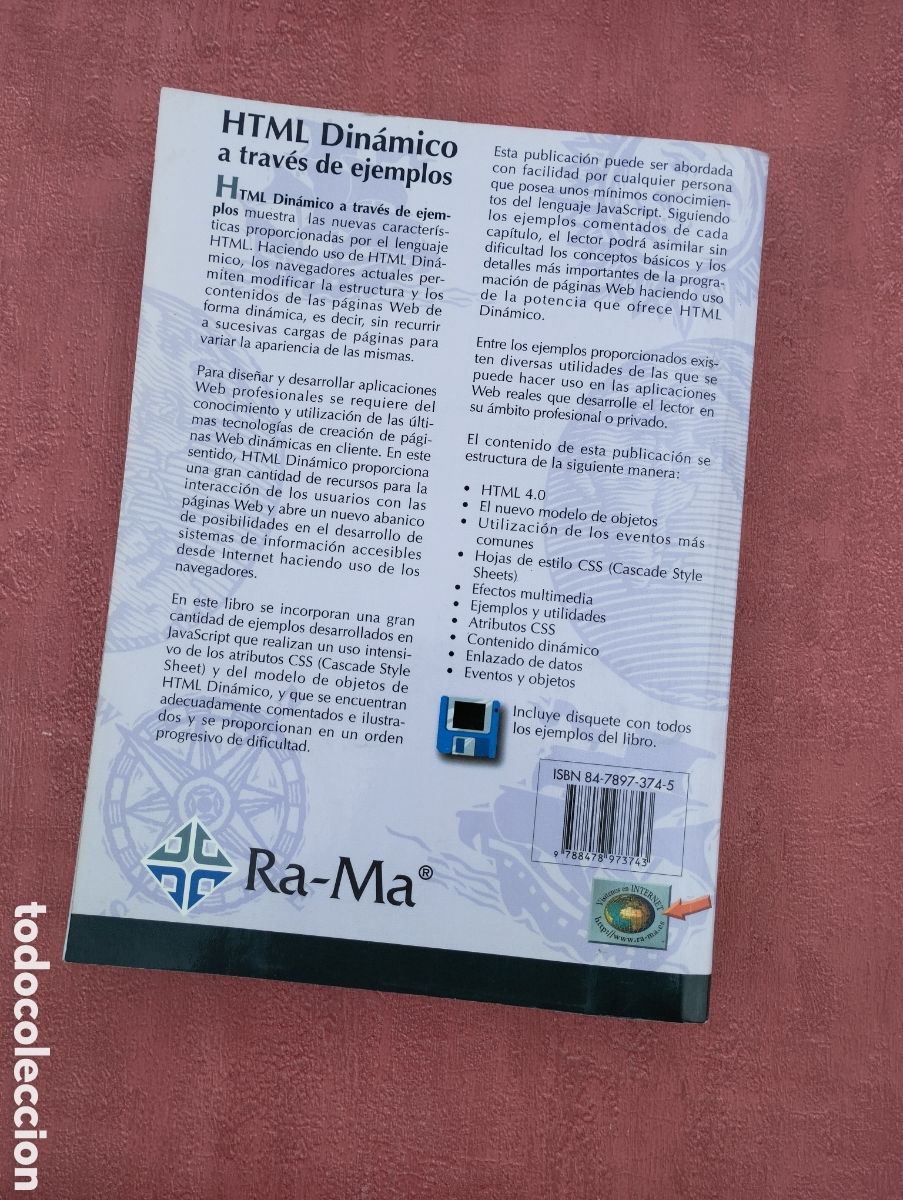 Libros de segunda mano: HTML. Din&aacute;mico a trav&eacute;s de ejemplos. Jes&uacute;s Bobadilla y Santiago Alonso. - Foto 3