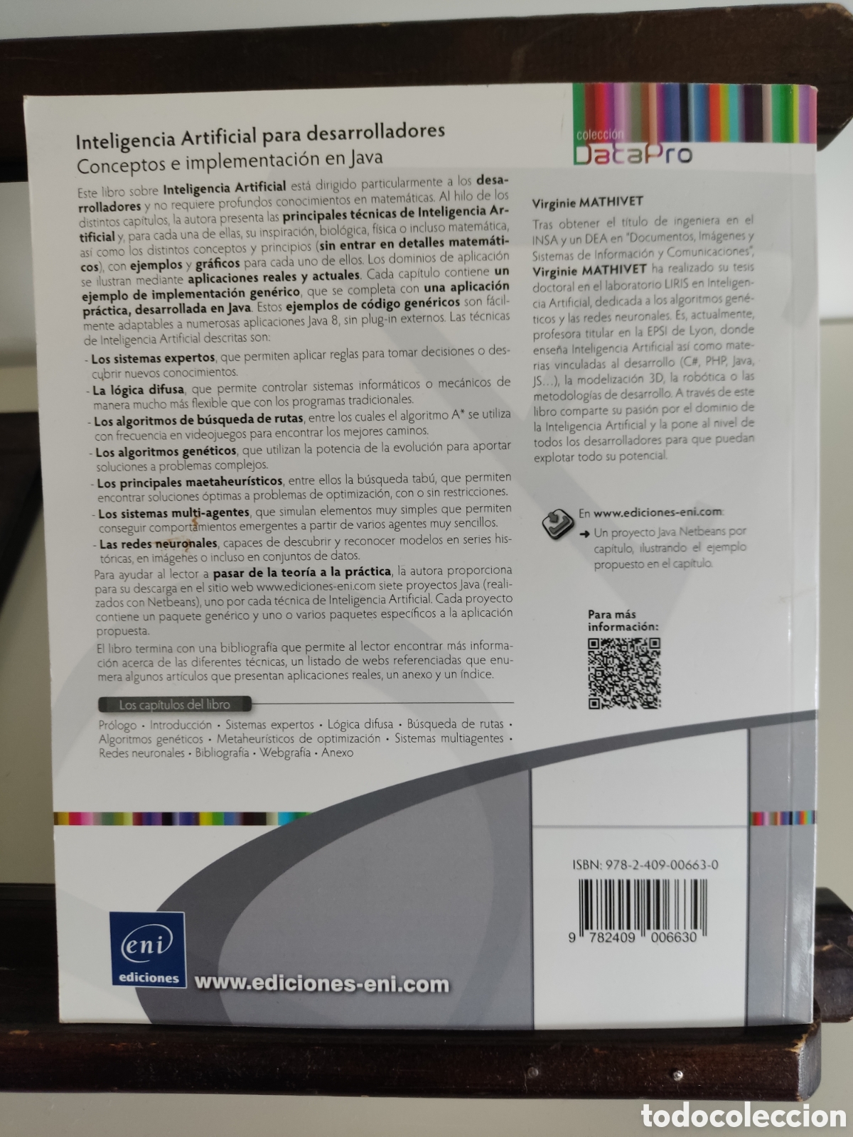 Libros de segunda mano: Inteligencia artificial para desarrolladores. Conceptos e implementaci&oacute;n en Java/ Virginie Mathivet - Foto 2