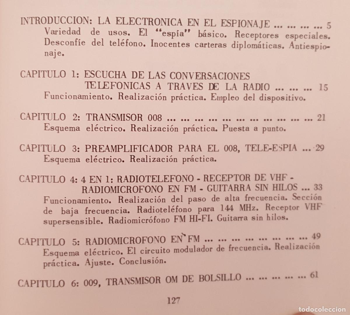 Libros de segunda mano: ESPIONAJE ELECTR&Oacute;NICO, MONTAJE PR&Aacute;CTICO DE DISPOSITIVOS, EDITEC REDE 1969 - Foto 4