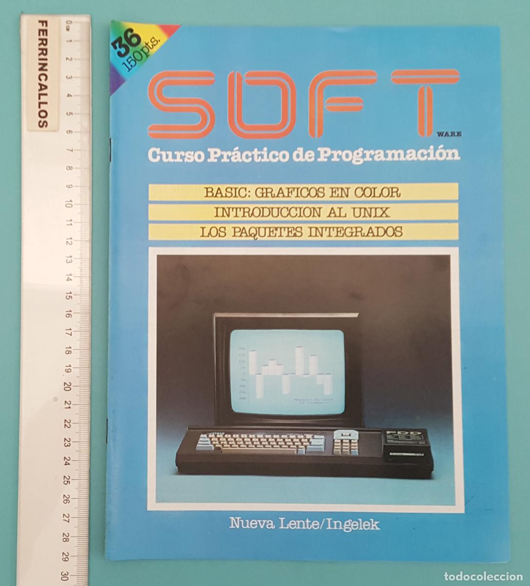Libros de segunda mano: SOFT N&ordm; 36, CURSO PR&Aacute;CTICO DE PROGRAMACI&Oacute;N, NUEVA LENTE/INGELEK 1985, 20 P&Aacute;GINAS - Foto 1