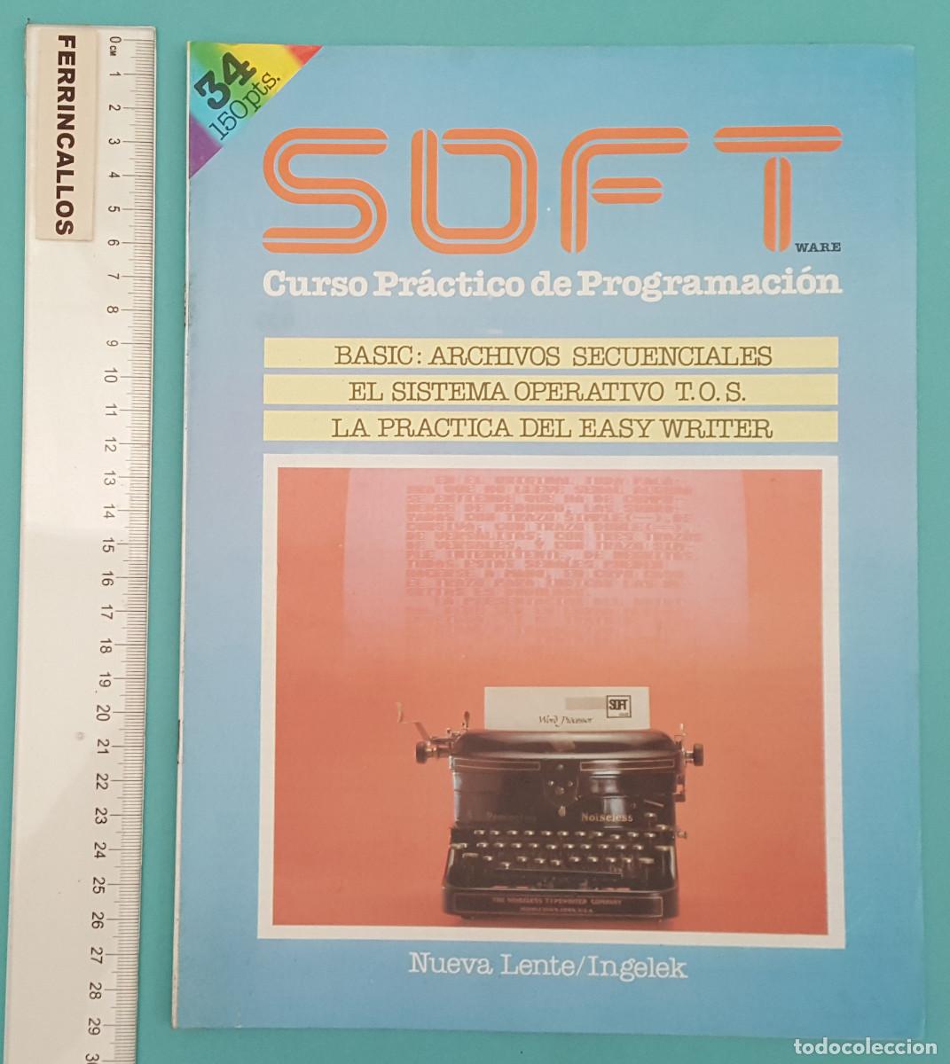 Libros de segunda mano: SOFT N&ordm; 34, CURSO PR&Aacute;CTICO DE PROGRAMACI&Oacute;N, NUEVA LENTE/INGELEK 1985, 20 P&Aacute;GINAS - Foto 1