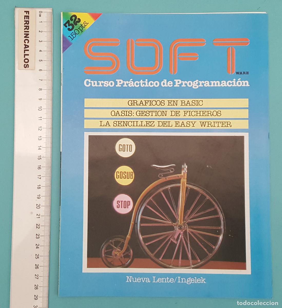 Libros de segunda mano: SOFT N&ordm; 32, CURSO PR&Aacute;CTICO DE PROGRAMACI&Oacute;N, NUEVA LENTE/INGELEK 1985, 20 P&Aacute;GINAS - Foto 1