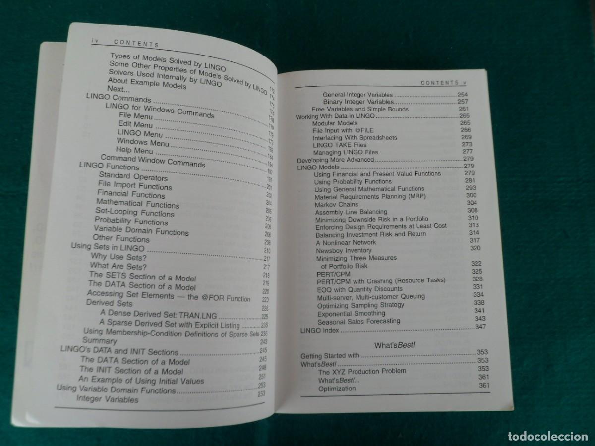 Libros de segunda mano: SOLVER SUITE. LINDO. LINGO. WHATS BEST - Foto 6