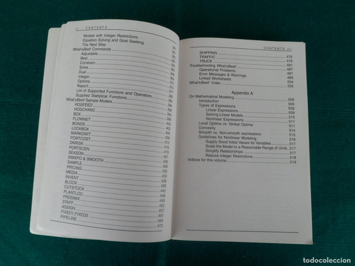 Libros de segunda mano: SOLVER SUITE. LINDO. LINGO. WHATS BEST - Foto 7