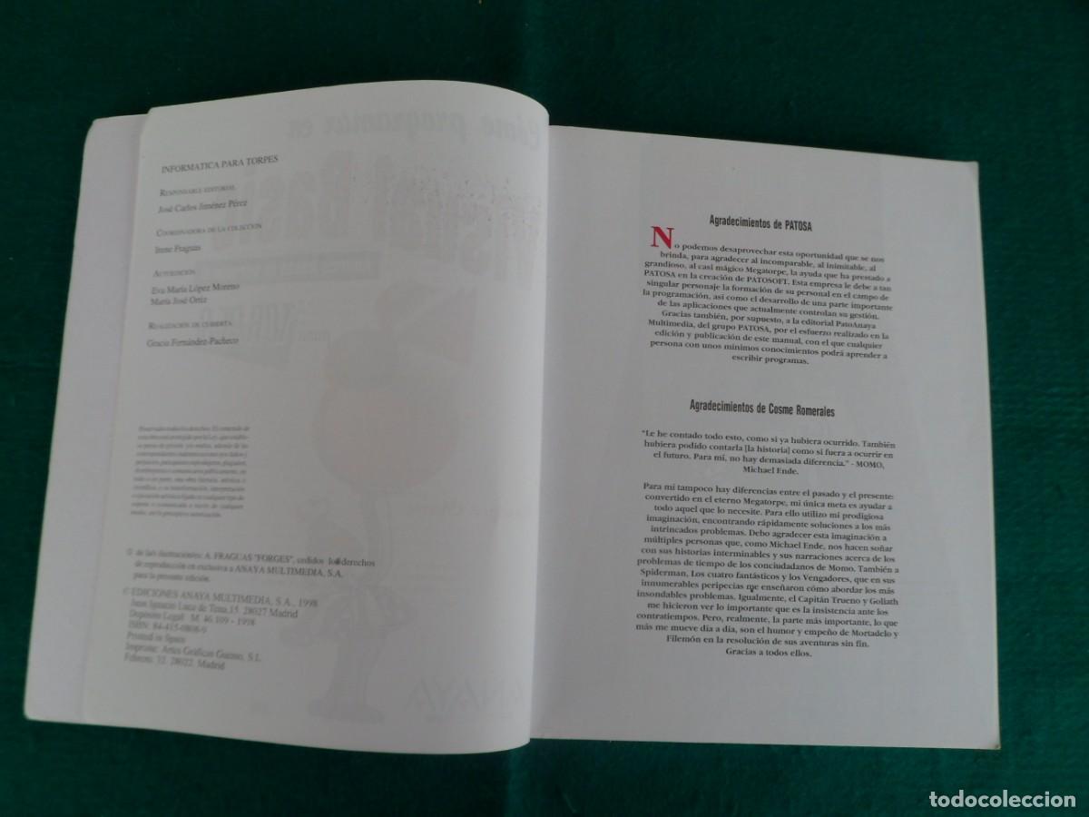 Libros de segunda mano: C&Oacute;MO PROGRAMAR EN VISUAL BASIC PARA TORPES. Abarca hasta la versi&oacute;n 6 - Foto 5