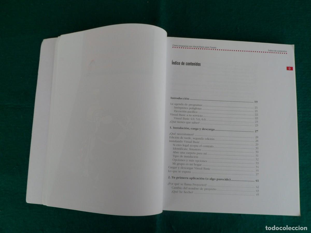 Libros de segunda mano: C&Oacute;MO PROGRAMAR EN VISUAL BASIC PARA TORPES. Abarca hasta la versi&oacute;n 6 - Foto 6