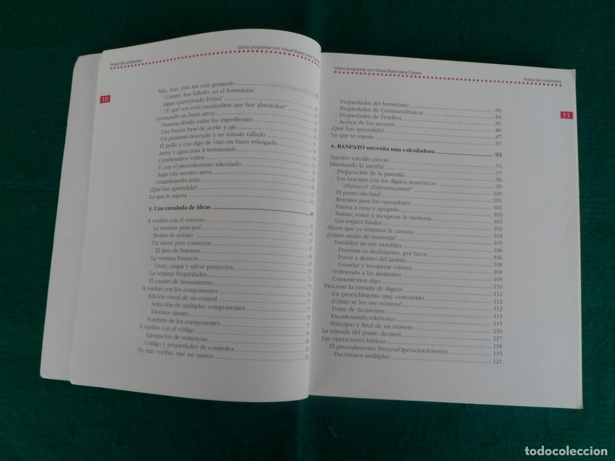 Libros de segunda mano: C&Oacute;MO PROGRAMAR EN VISUAL BASIC PARA TORPES. Abarca hasta la versi&oacute;n 6 - Foto 7