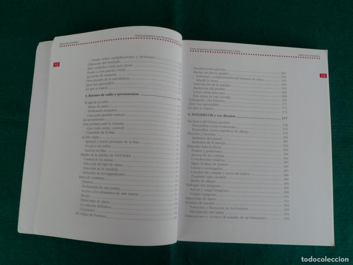 Libros de segunda mano: C&Oacute;MO PROGRAMAR EN VISUAL BASIC PARA TORPES. Abarca hasta la versi&oacute;n 6 - Foto 8