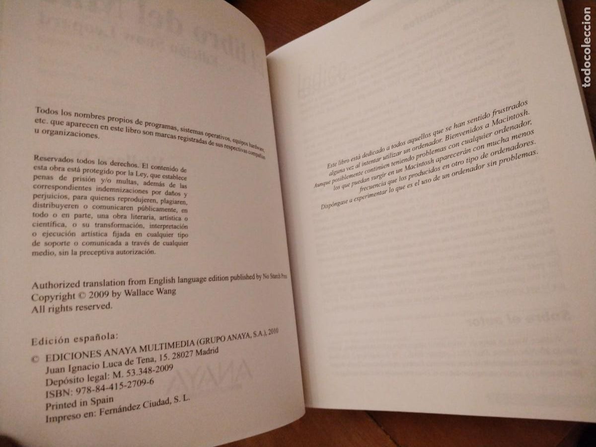 Libros de segunda mano: El libro del Mac - edici&oacute;n snow leopardo -wallace wang - Foto 4