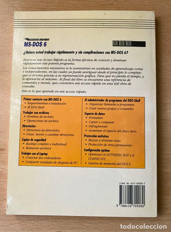 Libros de segunda mano: MS-DOS 6 - Klemens Mai - Foto 2