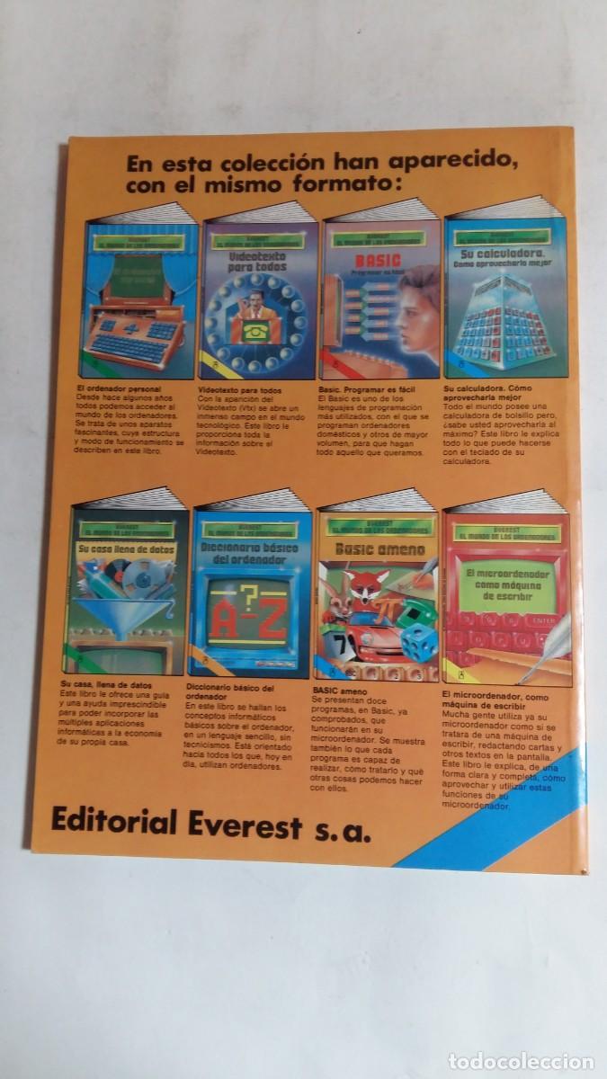 Libros de segunda mano: Everest El Mundo de los Ordenadores, Basic Ameno, Editorial Everest - Foto 2